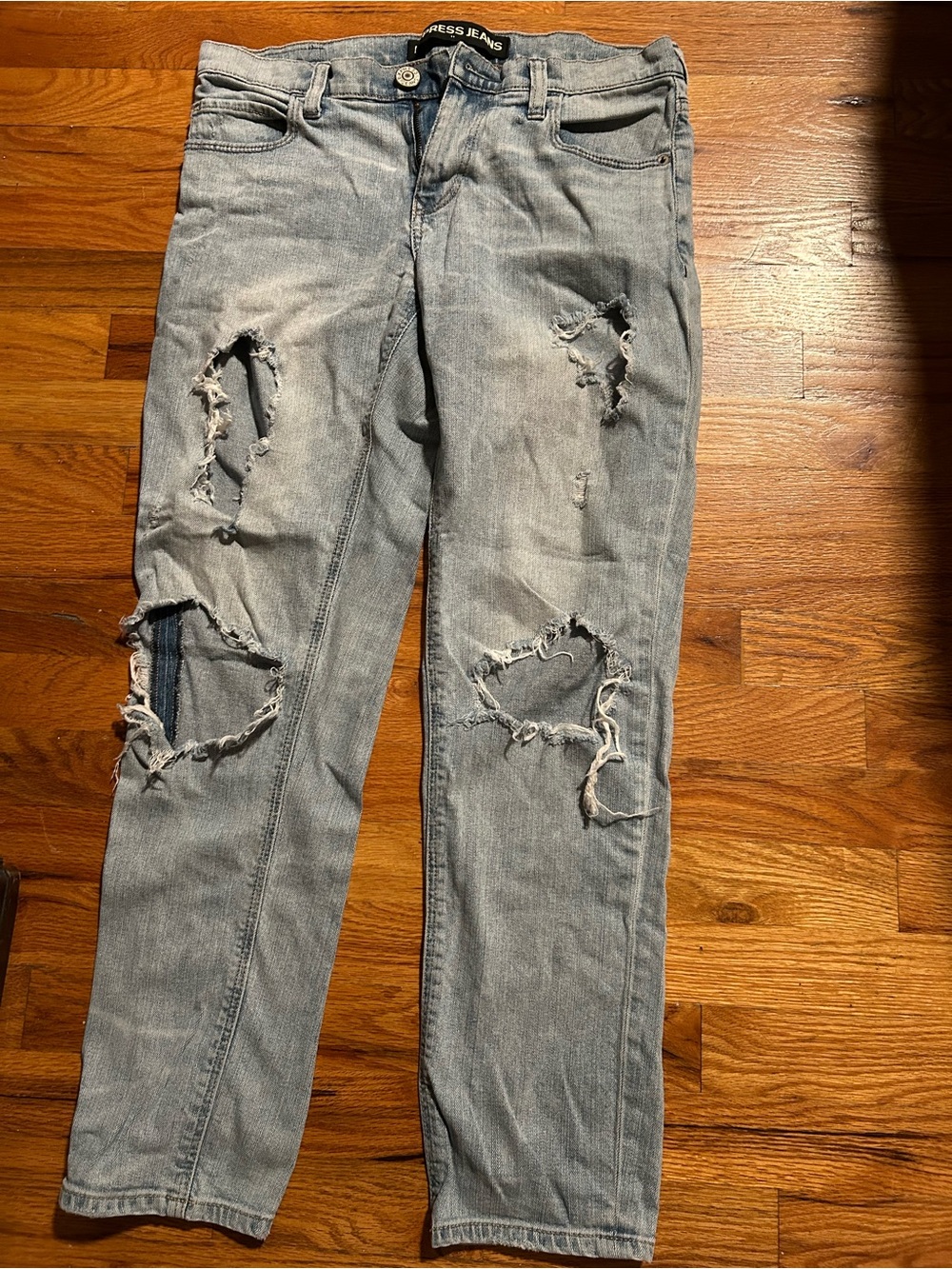 Express Ripped Girlfriend Jeans Size 2